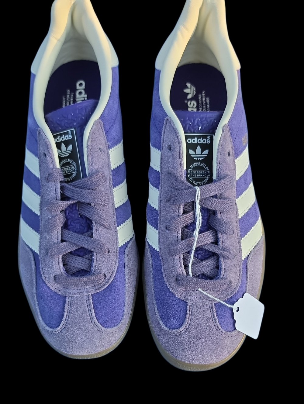 Mens Purple Adidas Gazelle Size 8. Women's 9. New Without Box Never Worn